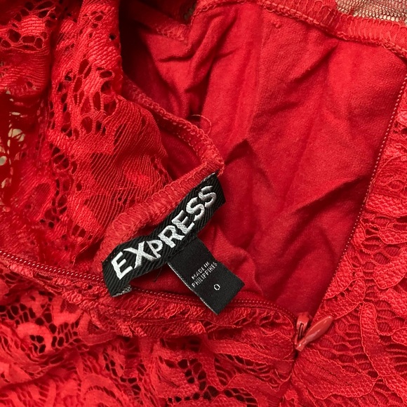 Express Woman's Midi Lace Dress- Like New - Picture 4 of 5